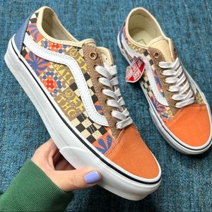 NWT Vans Old Skool Tapered Cali Mixed Print Patchwork Sneakers